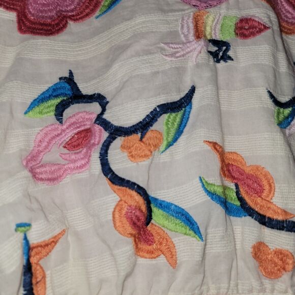 Cato Girly Pink Embroidered Blouse Plus Size 22/24 Whimsical Unique Comfortable - Picture 3 of 10